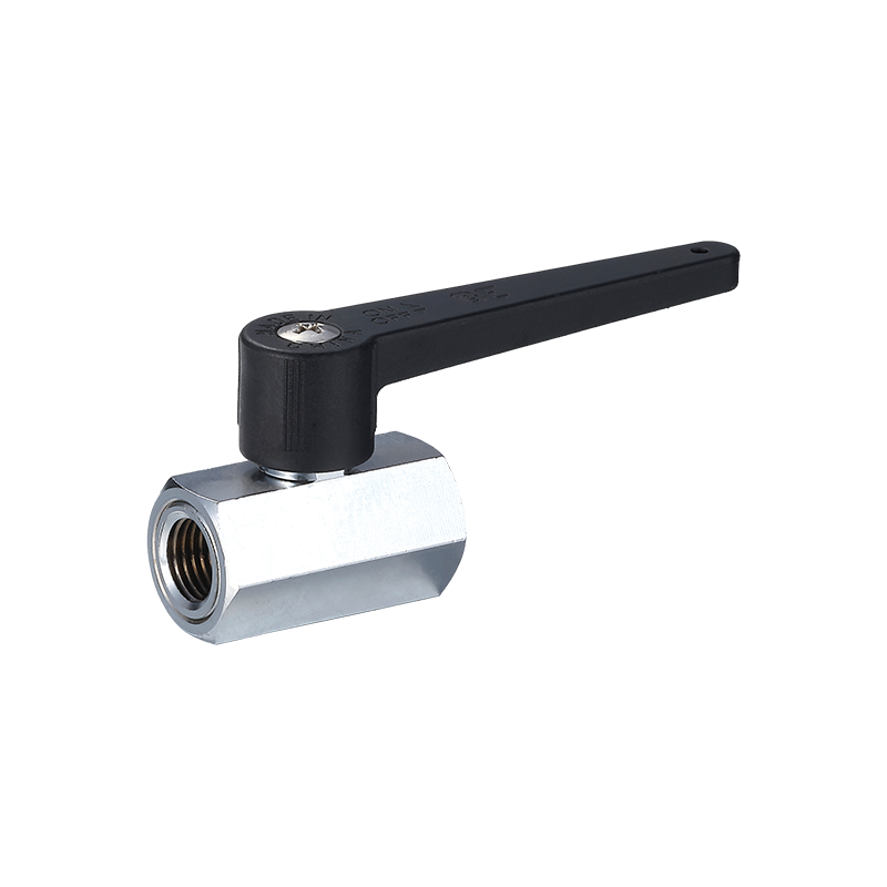 Supapă cu bilă mini-mâner lung MINI-1 (F/F)