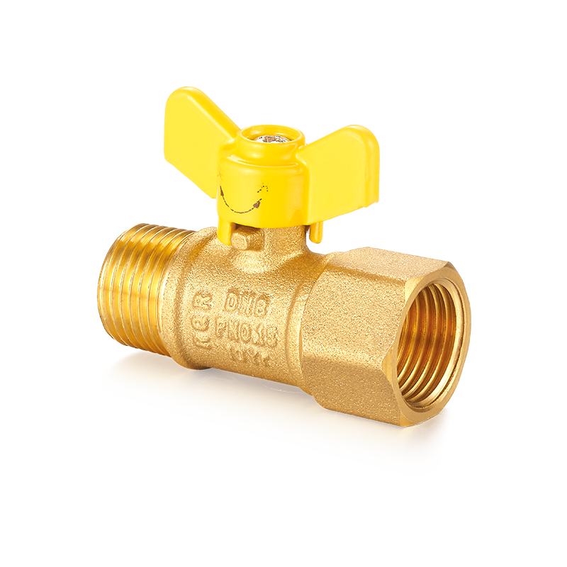 Supapă cu bilă din alamă YH-205 cu mâner tip fluture (F/M)