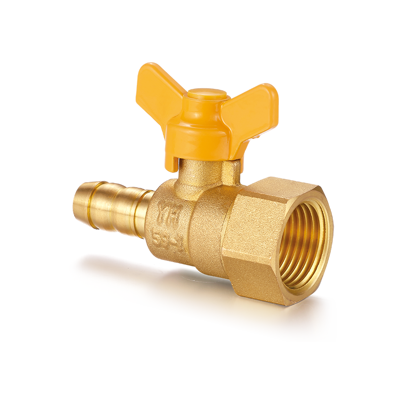 Supapă cu bilă din alamă YH-216 cu mâner tip fluture (conector F/furtun)